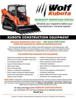 Warranty Inspection Special (Construction)