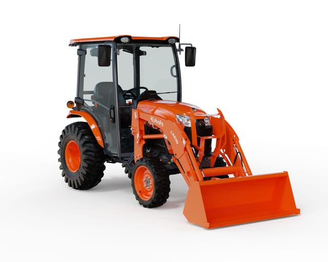 A Kubota LX Series compact tractor with loader